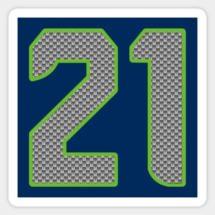 Seattle Seahawks Devon Witherspoon 21 by CH3Media Sticker